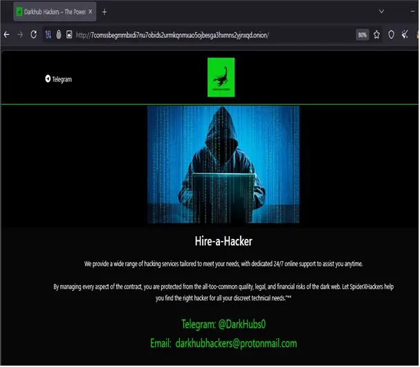 Darkhubhacking-for-hireservicesiteinterfaceSource-OasisSecurity