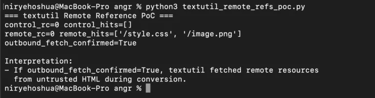DifferentialtextutilTest-ControlvsRemoteHTMLInputSource-CipherSecurityLabs