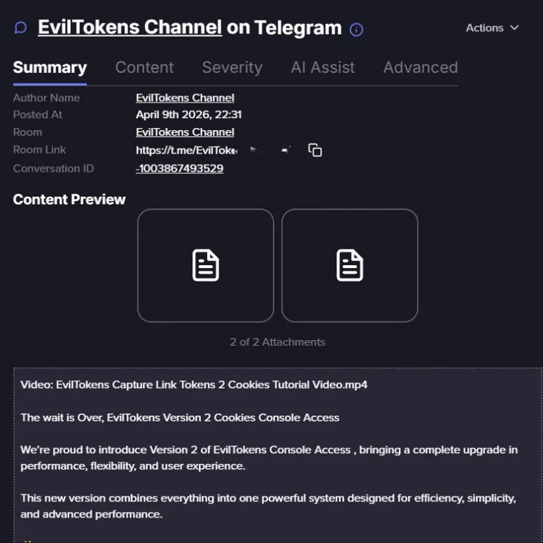 EvilTokensTelegramchannelSource-Flare