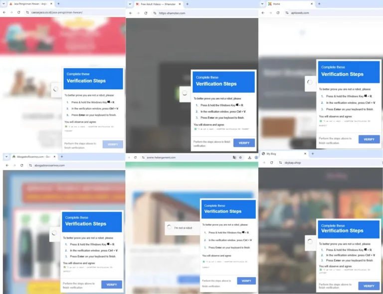 ExamplesofcompromisedwebsitesservingClearFakesFakeCaptchasSource-GenDigital