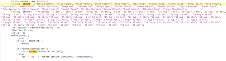 HardcodedcalllogdatausedbytheappSource-Welivesecurity