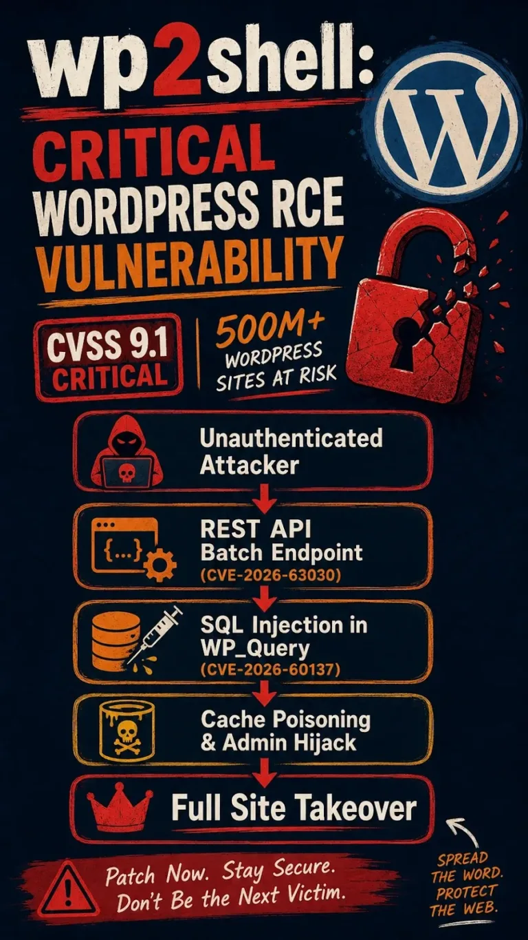 Infographicexplainingthewp2shellWordPressexploitchain