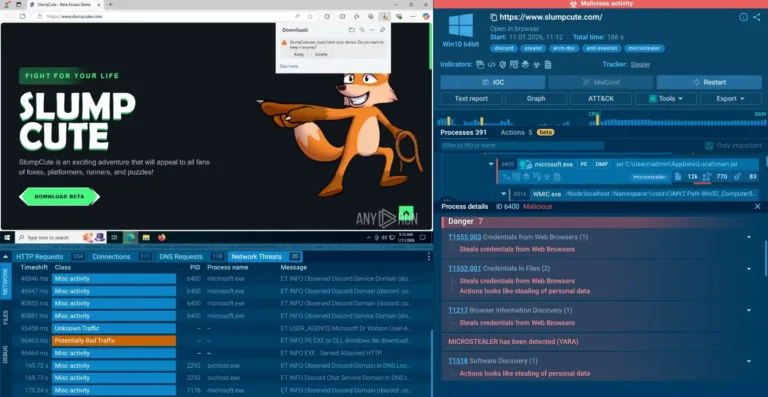 MicroStealerDetonatedinInteractiveSandboxSource-AnyRun