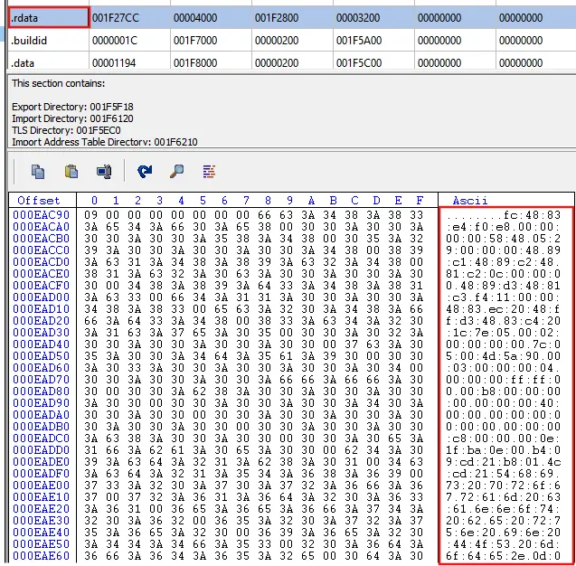 ObfuscateddatainrdatasectionSource-Gurucul