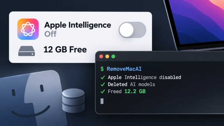 RemoveMacAI Free Up 12GB of Data by Removing Apple Intelligence Models