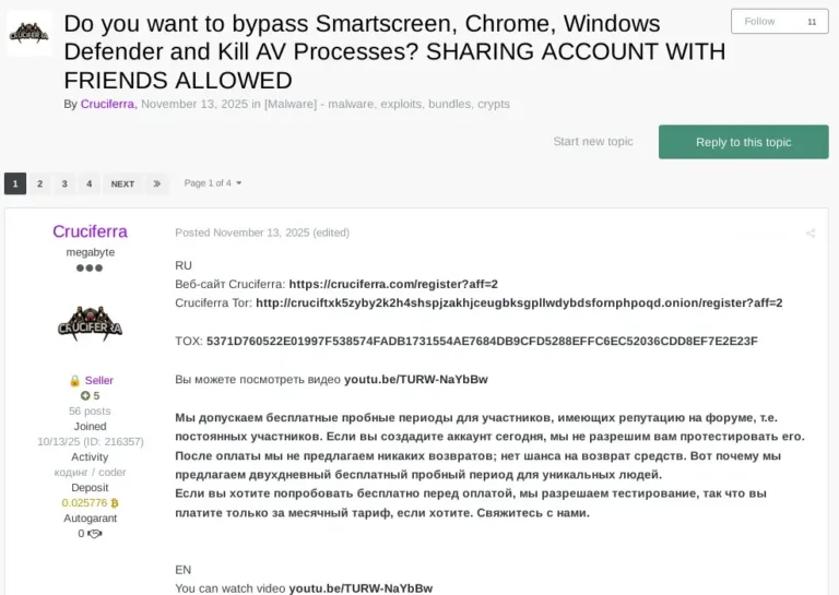 SalesthreadonundergroundhackingforumSource-Esentire