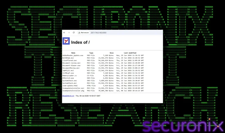 Serverexposingafulldirectorylistingof15payloadfilesSource-Securonix