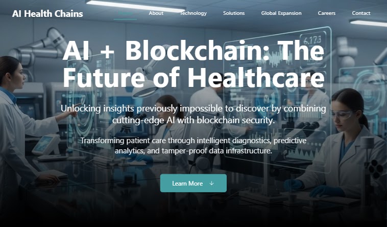 ThehomepageofAIHealthChainsSource-Expel