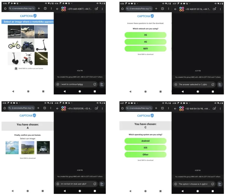 WhenauserencountersthisIRSFactortheywillbetakenthroughaseriesoffakeCAPTCHAseachrequiringanSMSmessagetoprovetheyarehumanSource-Infoblox