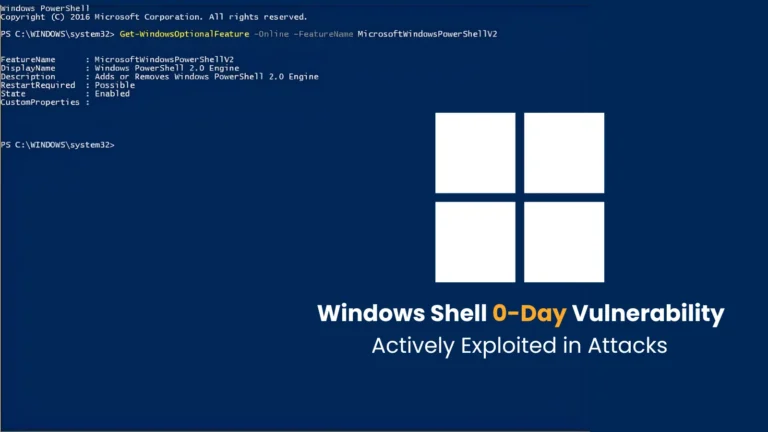 Microsoft Windows Shell 0-Day Vulnerability Actively Exploited in Attacks