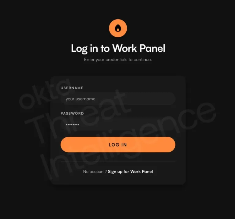 WorkPanelloginpageSource-Okta