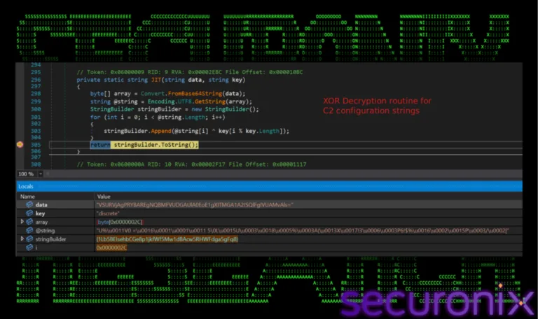 XORdecryptionroutineforC2configurationstringsSource-Securonix