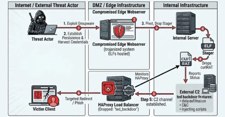 New Ted Backdoor Hides Inside Victims’ Own HAProxy Builds to Intercept Web Traffic