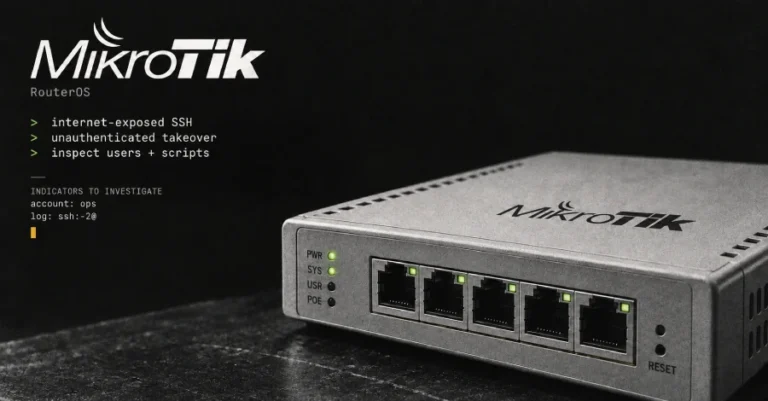 Attackers Hijack MikroTik Routers Through Internet-Exposed SSH Without Authentication