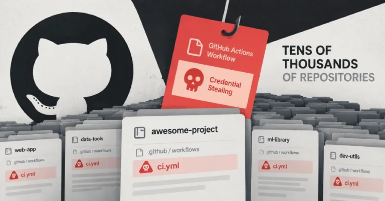 Credential-Stealing GitHub Actions Workflows Planted in Tens of Thousands of Repositories